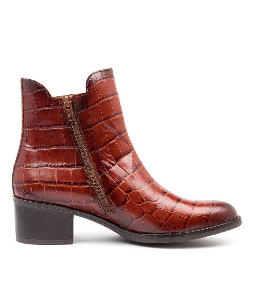 Gabour | Croco Cognac Alexandra Exclusif